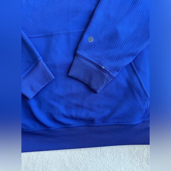 Like NEW Lululemon men’s hoodie relaxed fit‎ training hoodie XL Blue - Picture 8 of 11